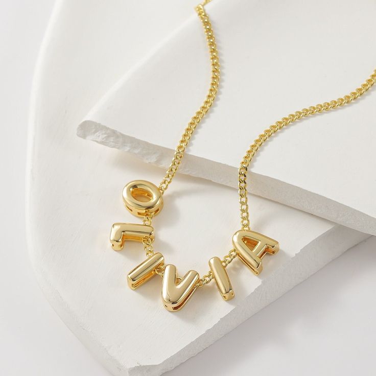 Vellume™ Name Bubble Necklace