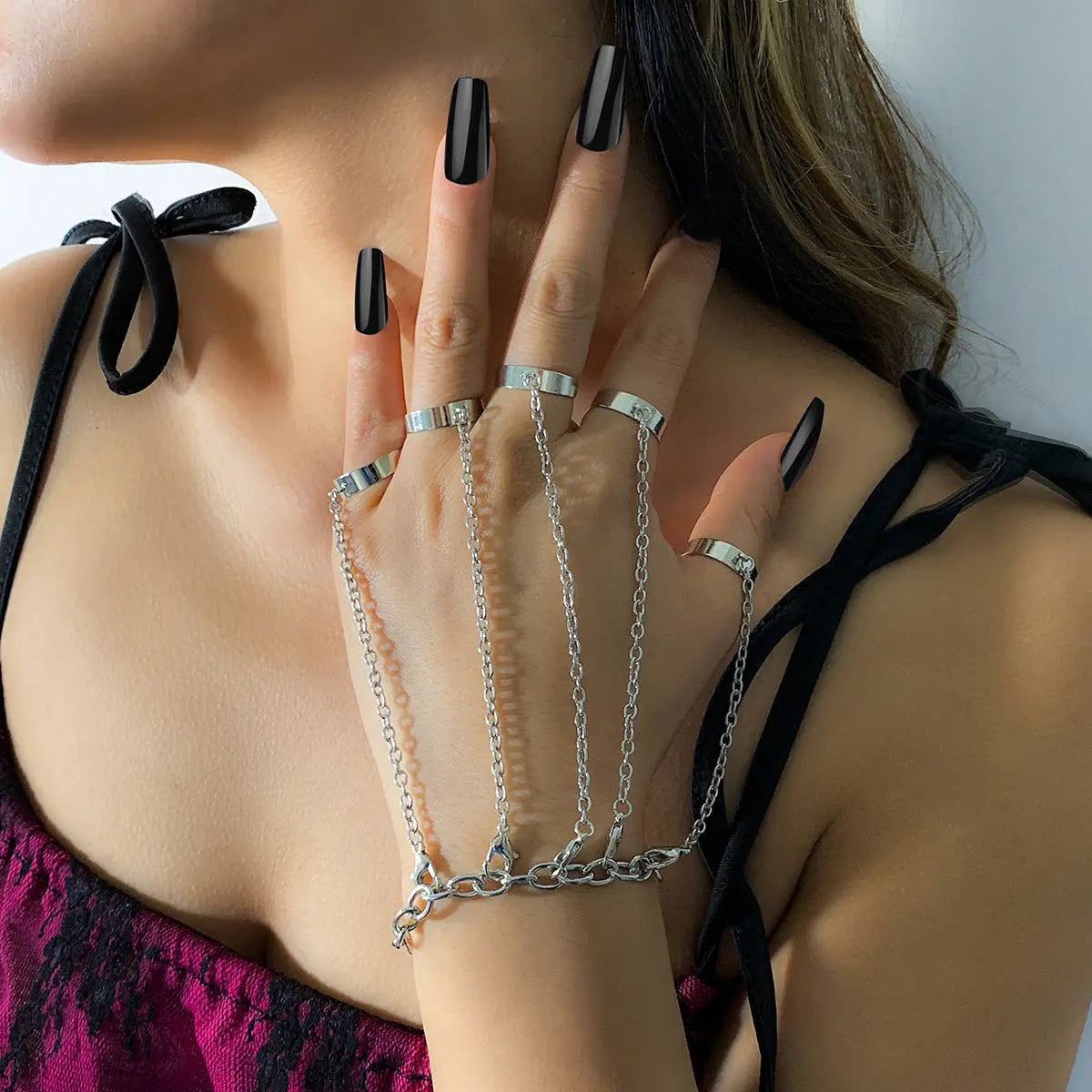 ChainAura™ - Hand Chain Ring Bracelet
