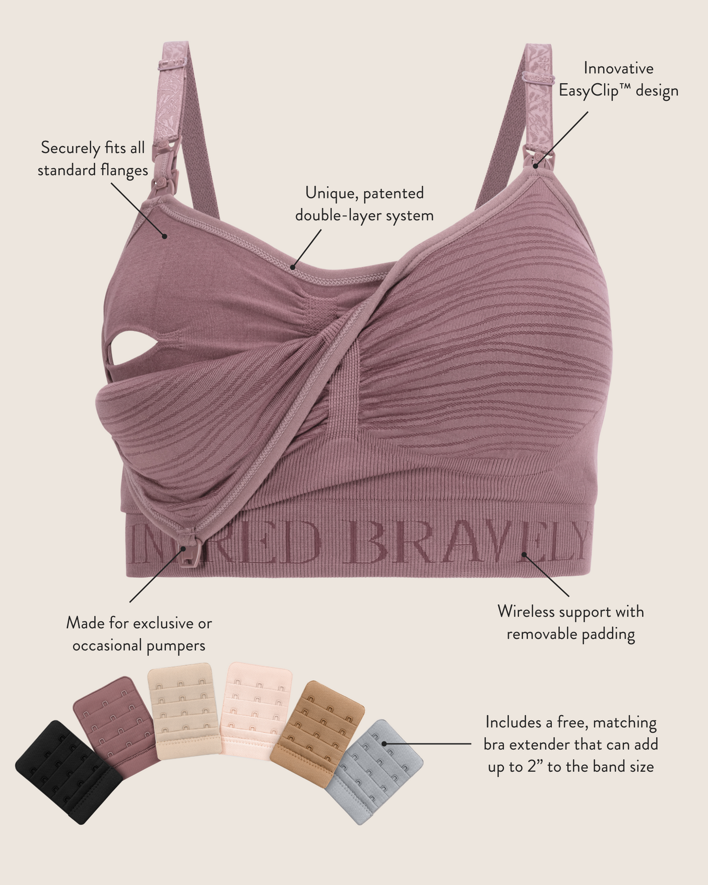 HandsFreePump⢠Nursing Bra