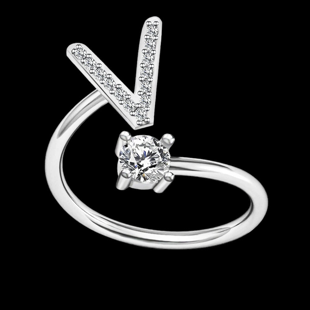 InitiaGlow™ - Adjustable Letter Ring