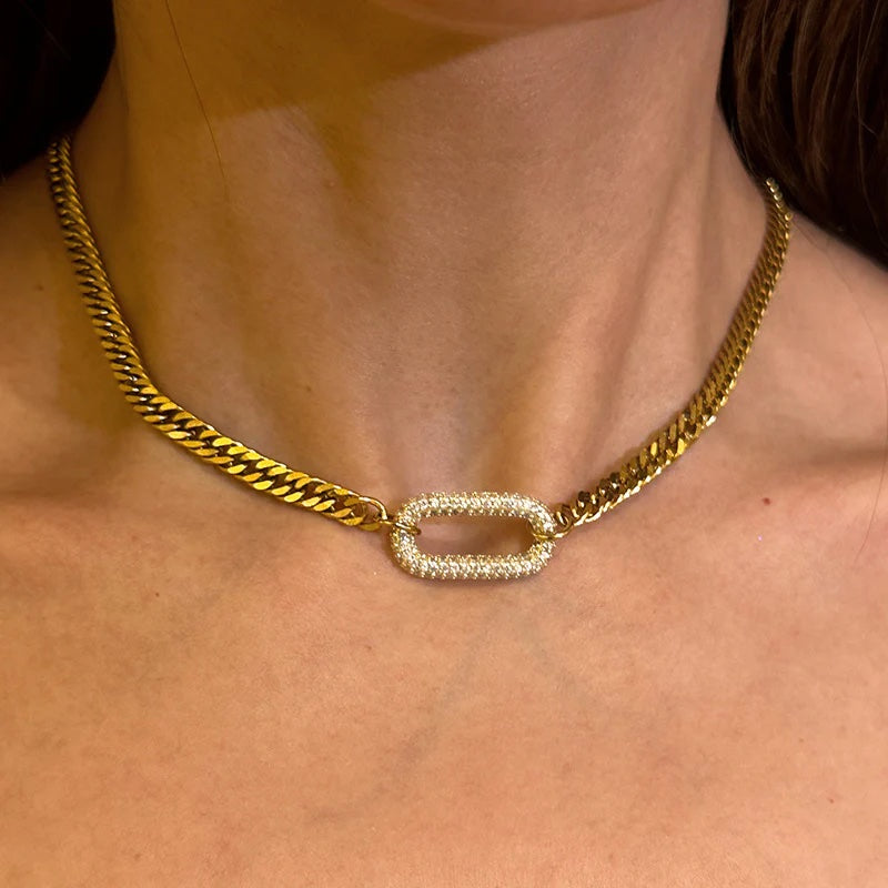 IcedLink™ Cuban Choker Necklace