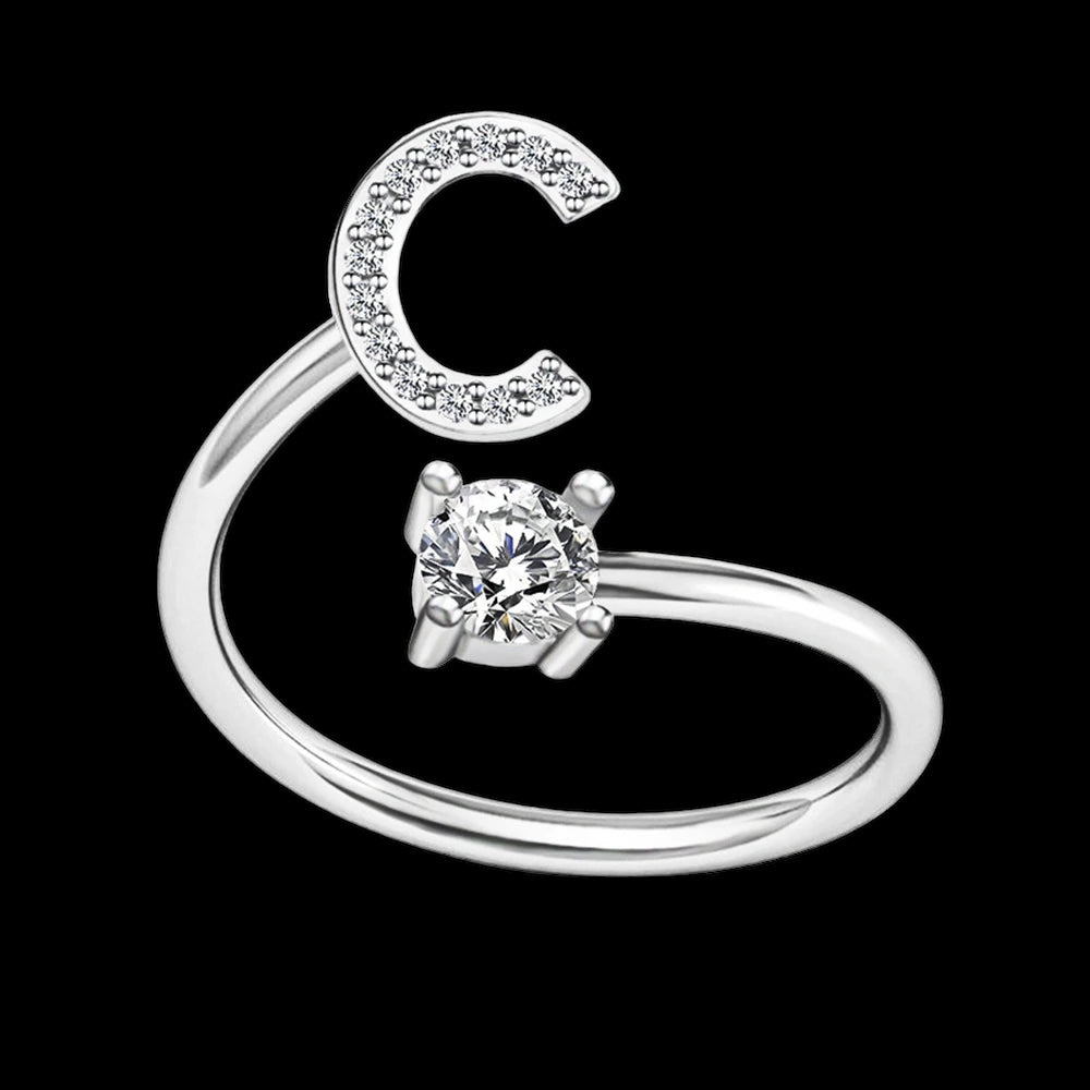 InitiaGlow™ - Adjustable Letter Ring