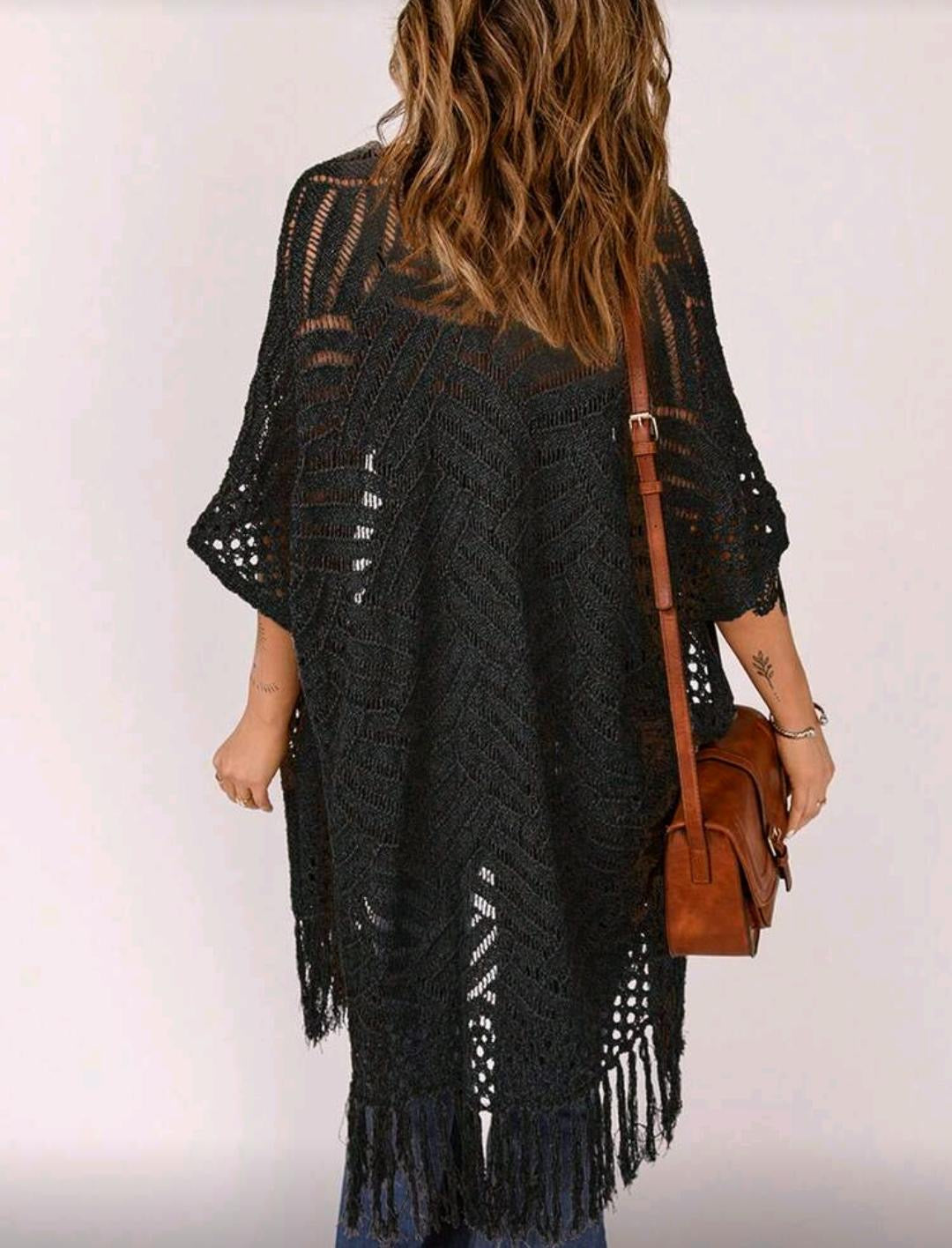 Coastal Breeze Fringe Kimono