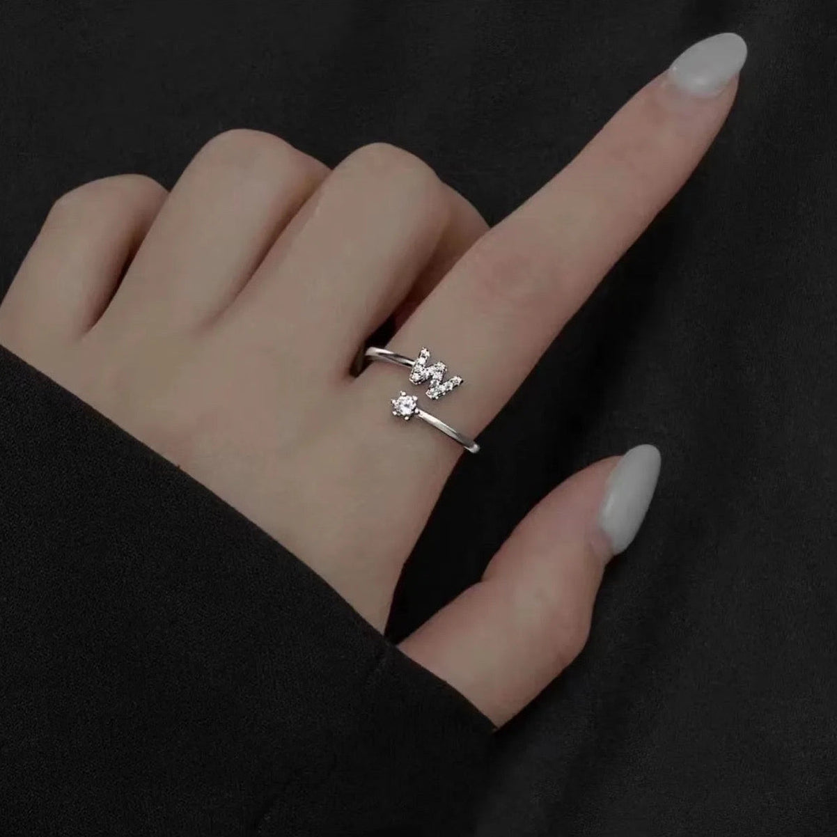 InitiaGlow™ - Adjustable Letter Ring