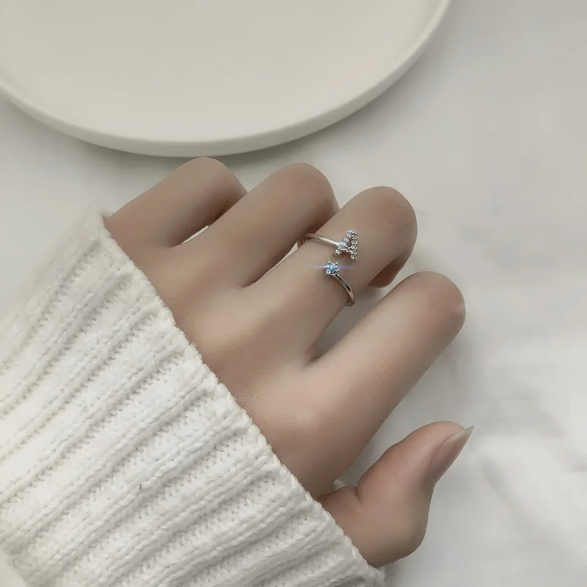 InitiaGlow™ - Adjustable Letter Ring