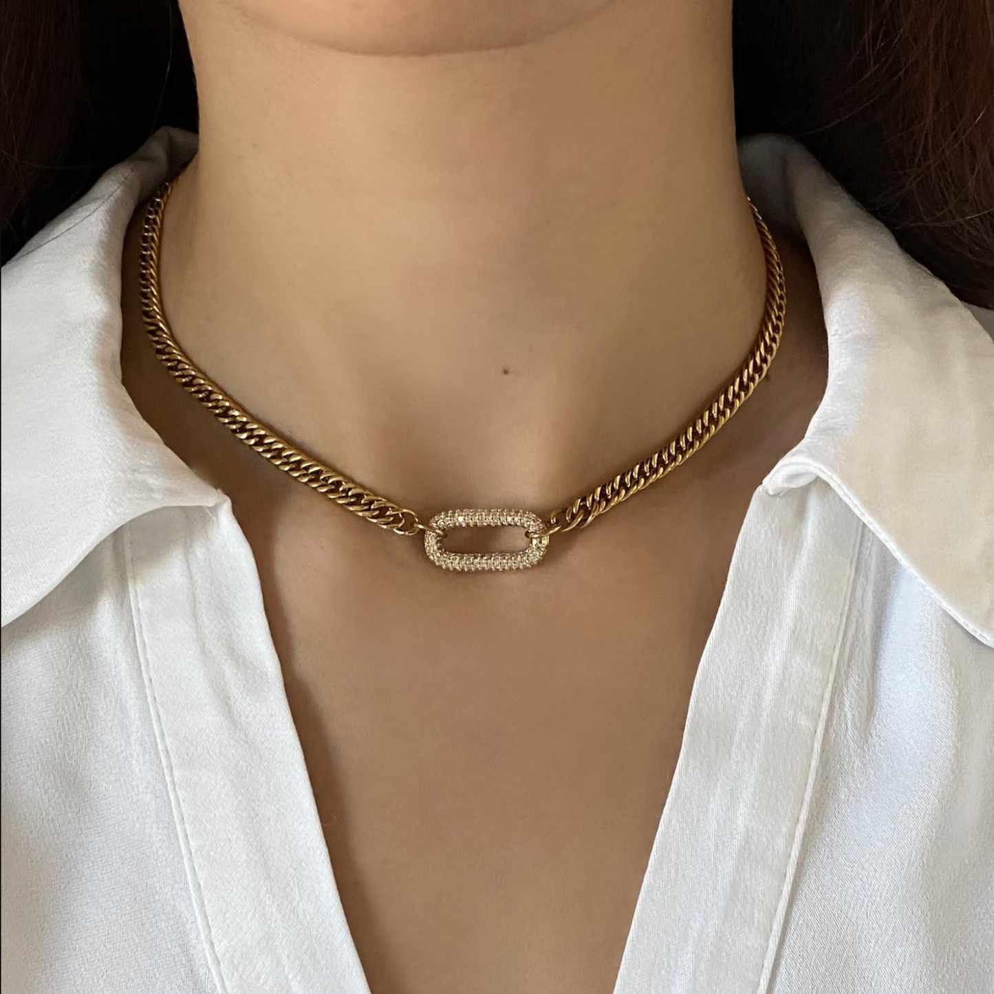 IcedLink™ Cuban Choker Necklace