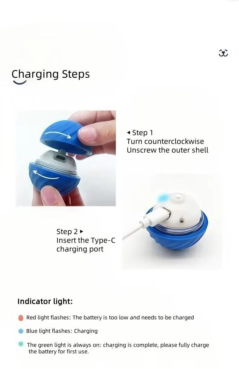 GlowRoll™ Smart Pet Ball