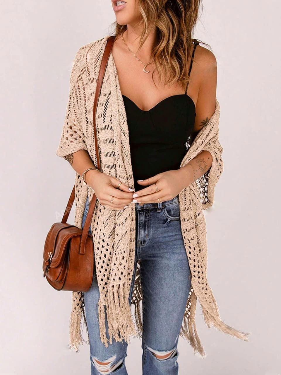 Coastal Breeze Fringe Kimono