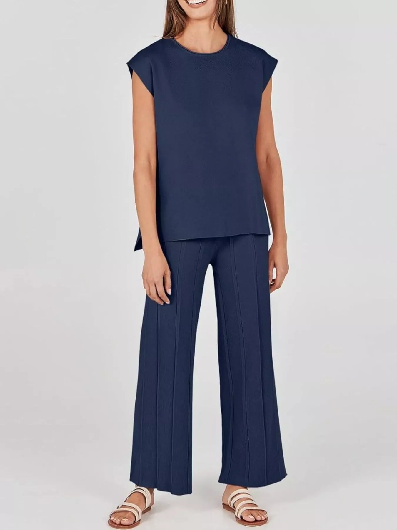 The Serene Ribbed Two-Piece Set